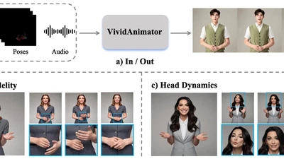 VividAnimator: An End-to-End Audio and Pose-driven Half-Body Human Animation Framework featured image